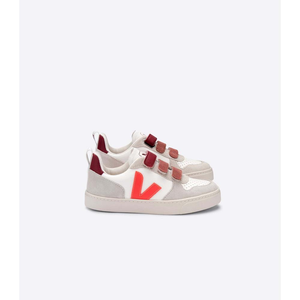 Veja V-10 X BONTON Sneakers Kinderen White/Orange | BE 842EBC